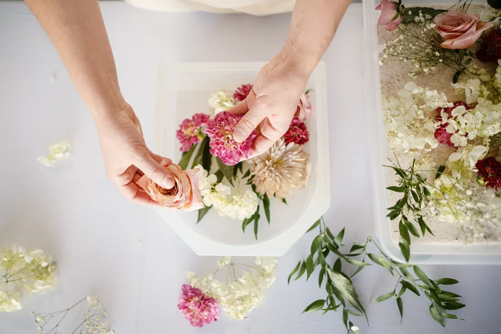 floral preservation layout